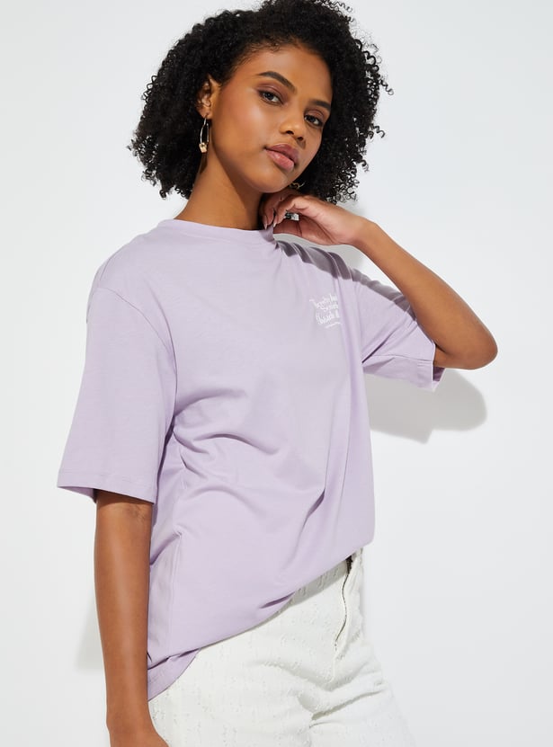 URB_N Women Back Print T-shirt