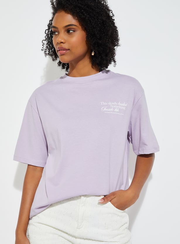 URB_N Women Back Print T-shirt