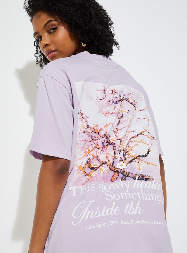 URB_N Women Back Print T-shirt