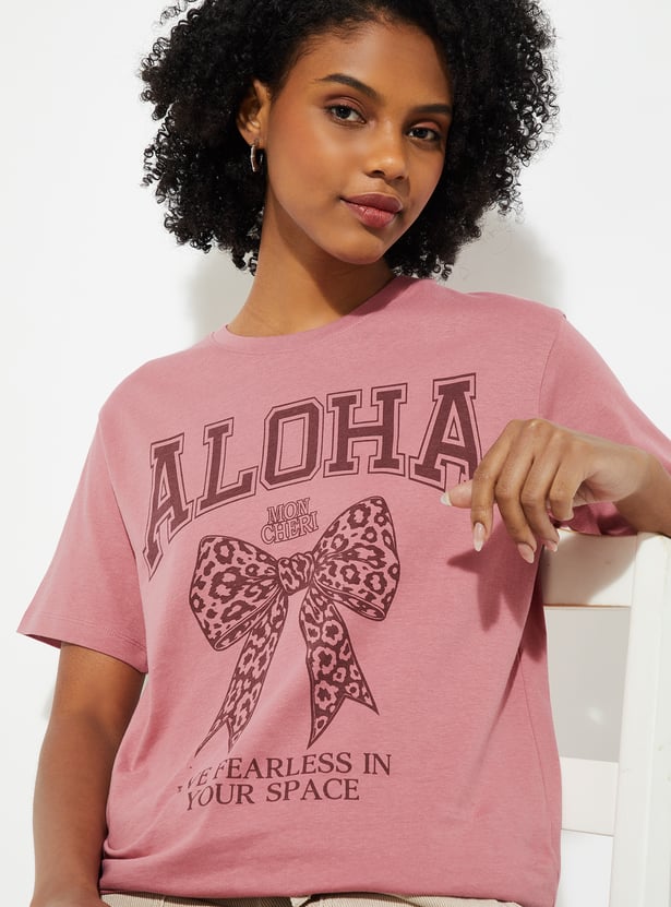 URB_N Women Printed Relaxed Fit T-shirt