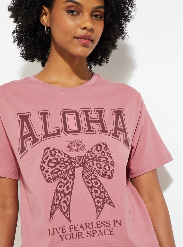 URB_N Women Printed Relaxed Fit T-shirt