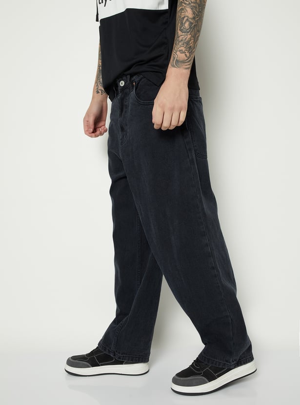 Men's Dark Wash Loose Fit Jeans
