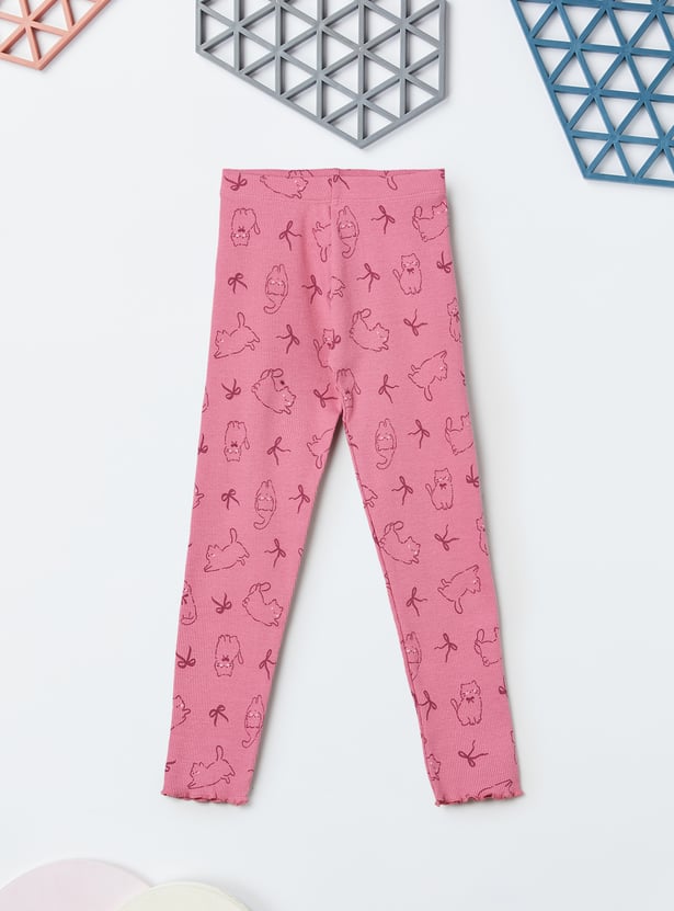 Girls Printed Leggings