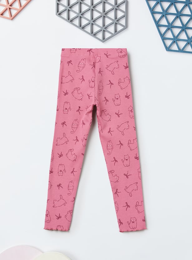 Girls Printed Leggings