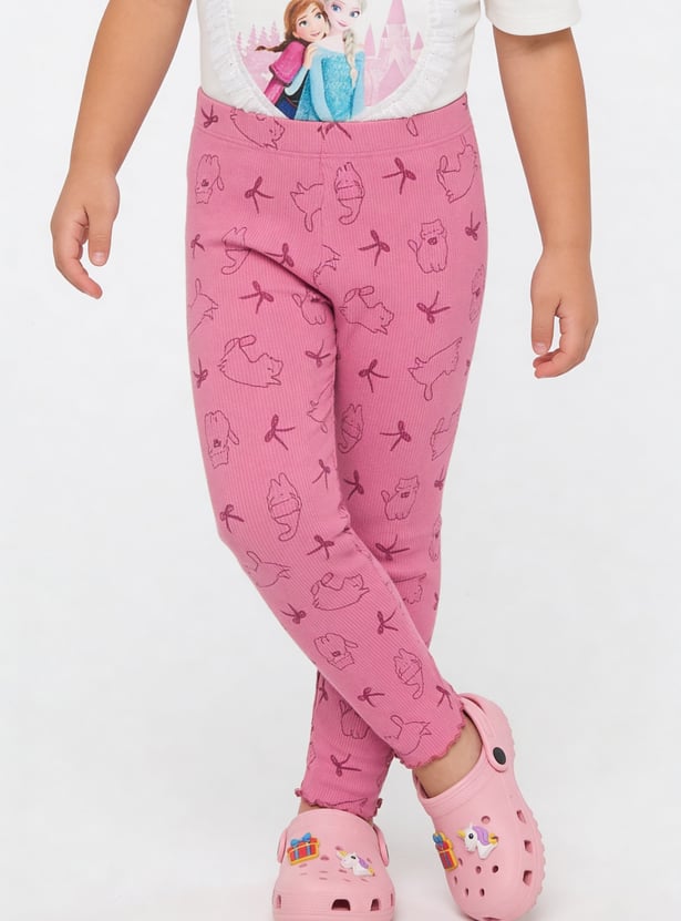 Girls Printed Leggings