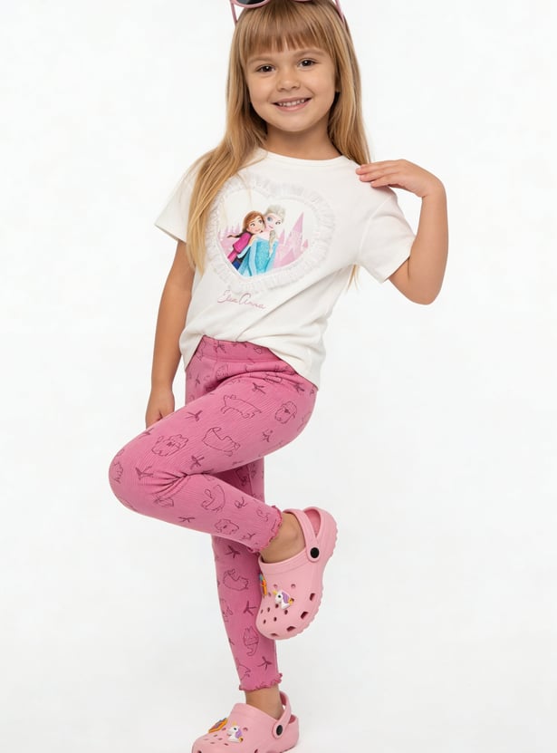 Girls Printed Leggings