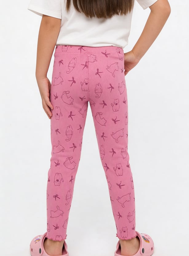 Girls Printed Leggings