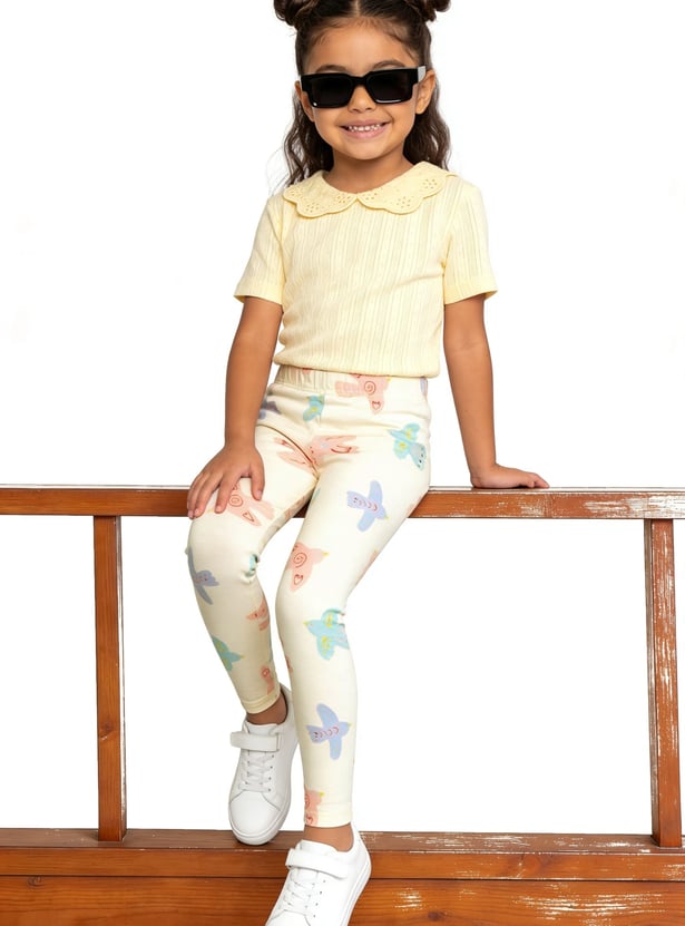Girls Printed Leggings