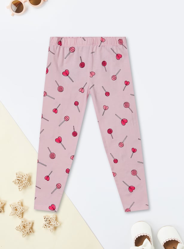 Girls Printed Leggings
