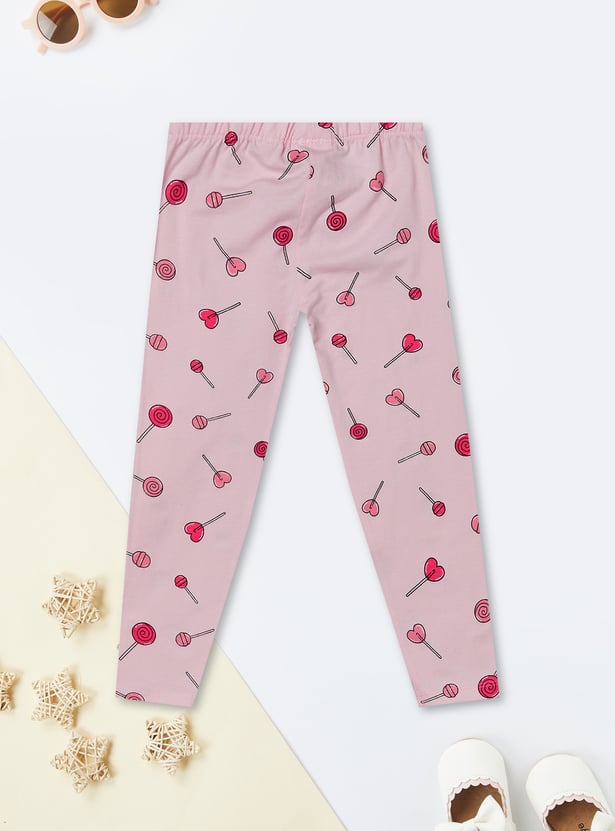 Girls Printed Leggings