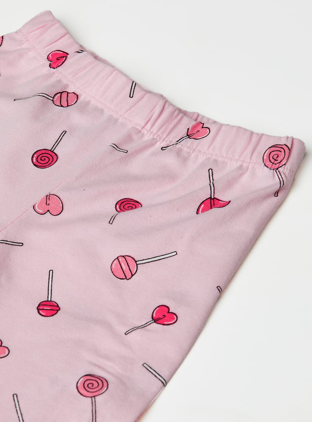 Girls Printed Leggings