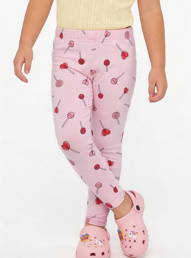 Girls Printed Leggings