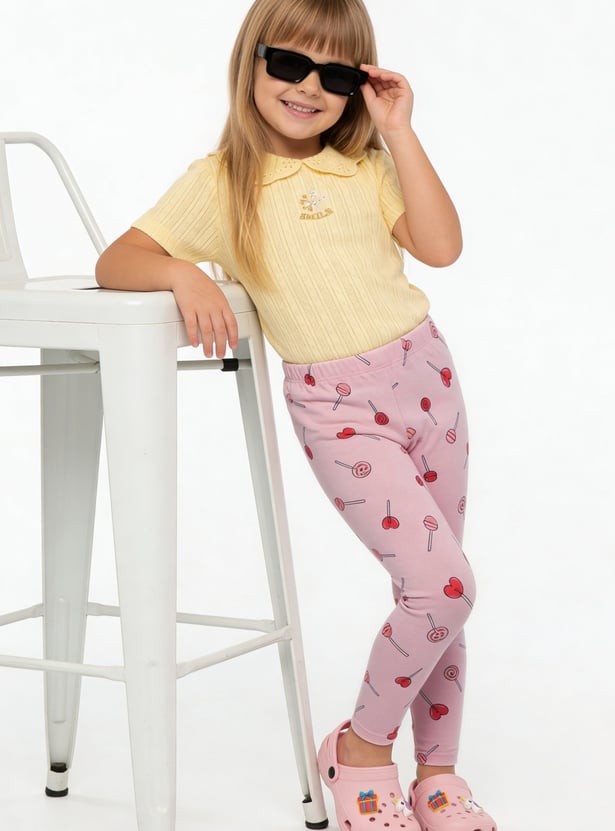 Girls Printed Leggings