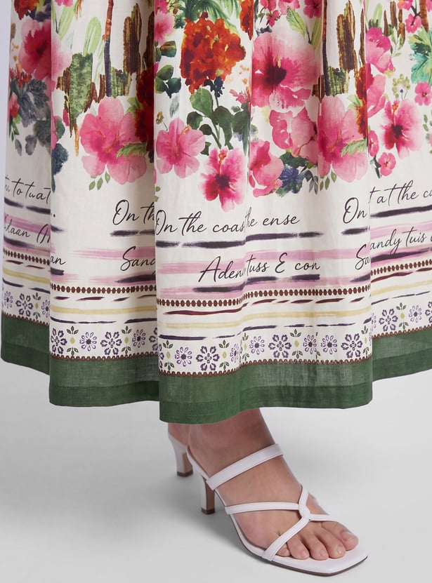 Women Printed Tiered Skirt