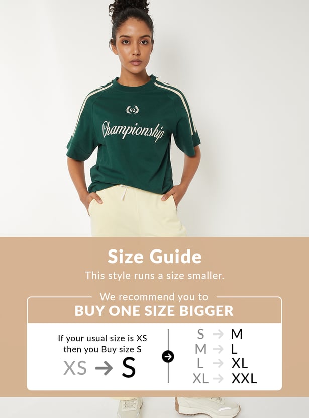 Women Embroidered Boxy T-shirt