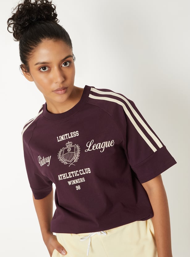 Women Embroidered Boxy T-shirt