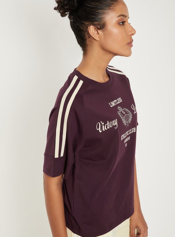 Women Embroidered Boxy T-shirt