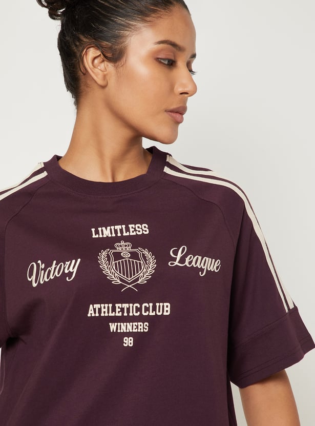 Women Embroidered Boxy T-shirt