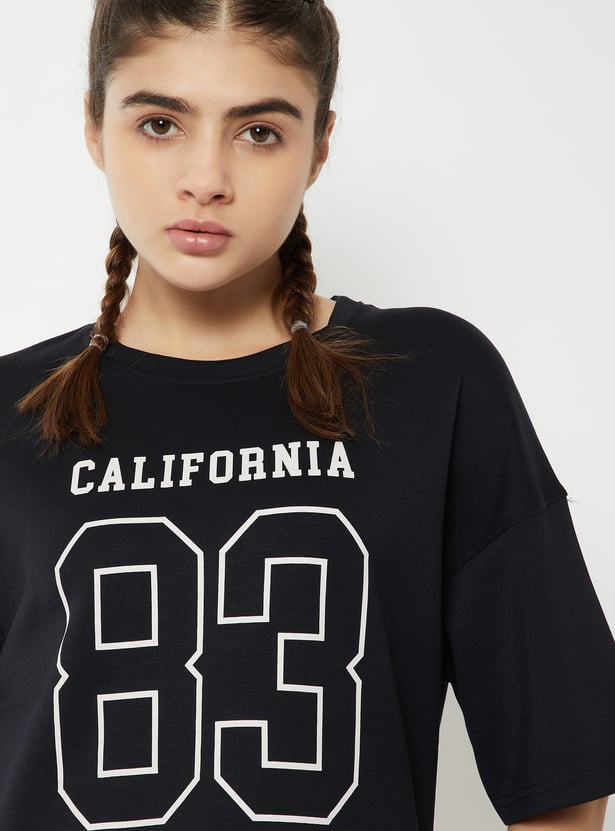 Women Typographic Print T-shirt