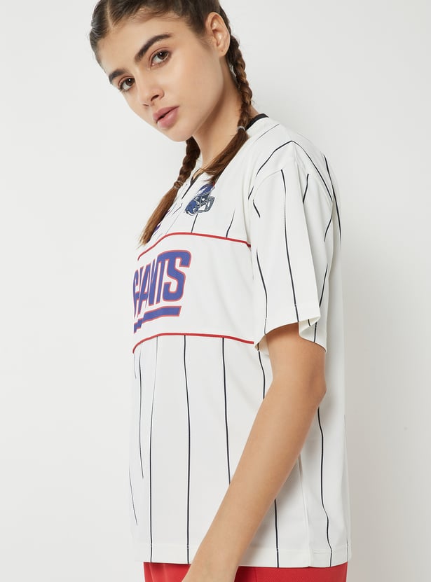 Women NFL Printed Boxy T-shirt