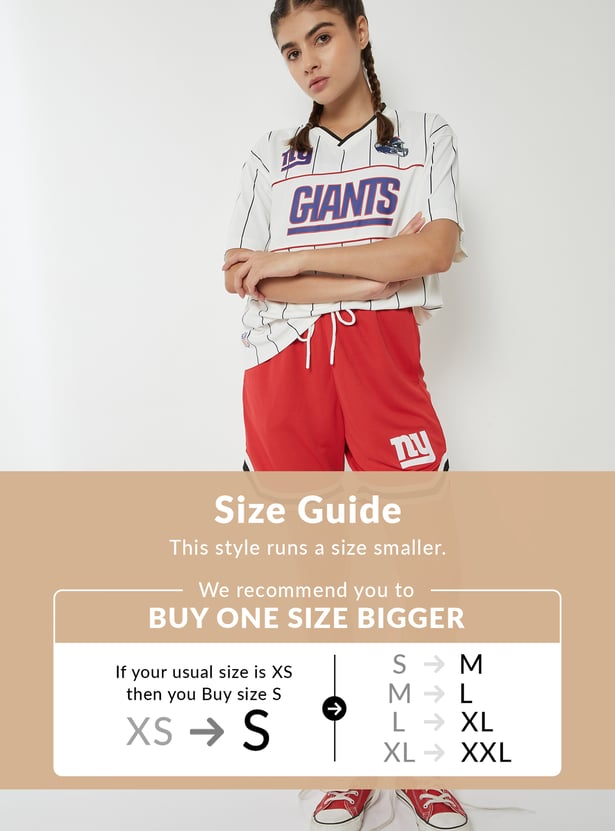 Women NFL Printed Boxy T-shirt