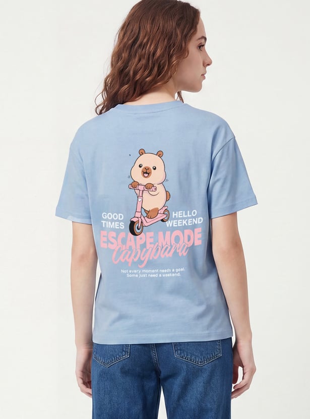 Girls Capybara Printed T-shirt