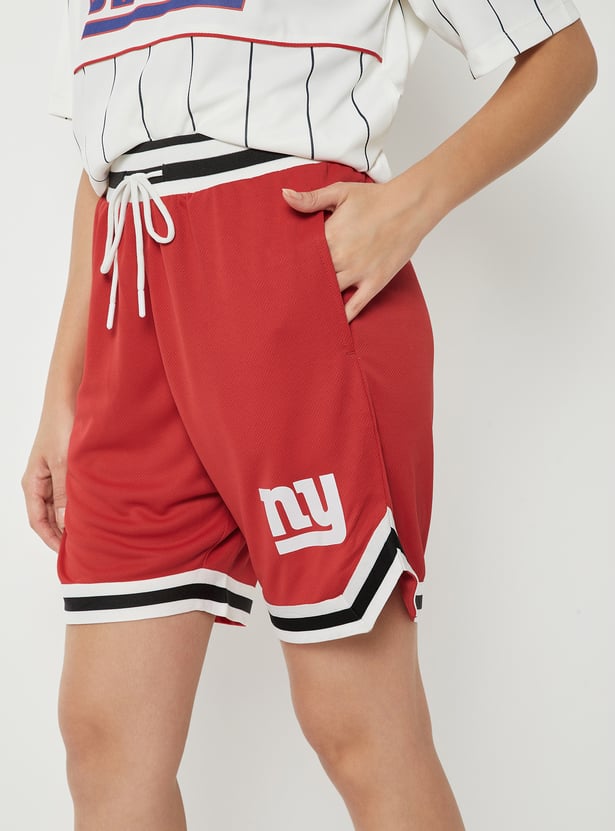 Women NY Logo Sports Shorts