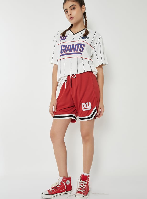 Women NY Logo Sports Shorts