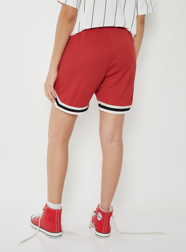 Women NY Logo Sports Shorts