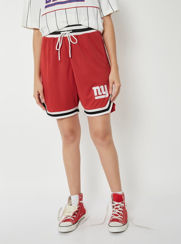 Women NY Logo Sports Shorts