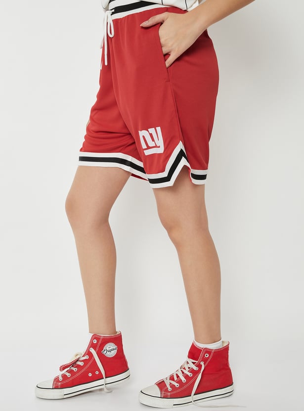 Women NY Logo Sports Shorts