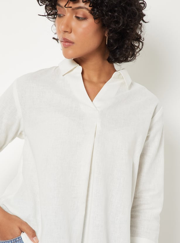 Women Solid Flared Tunic