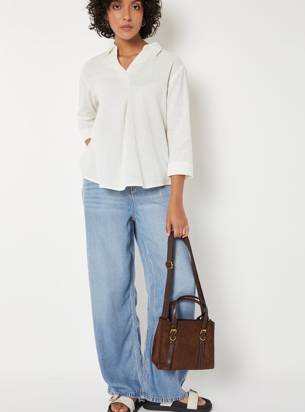 Women Solid Flared Tunic