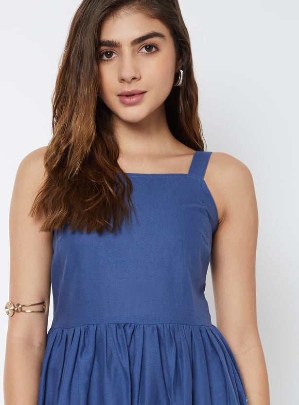 Women Embroidered Midi Dress