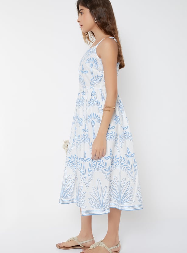 Women Floral Print A-line Dress