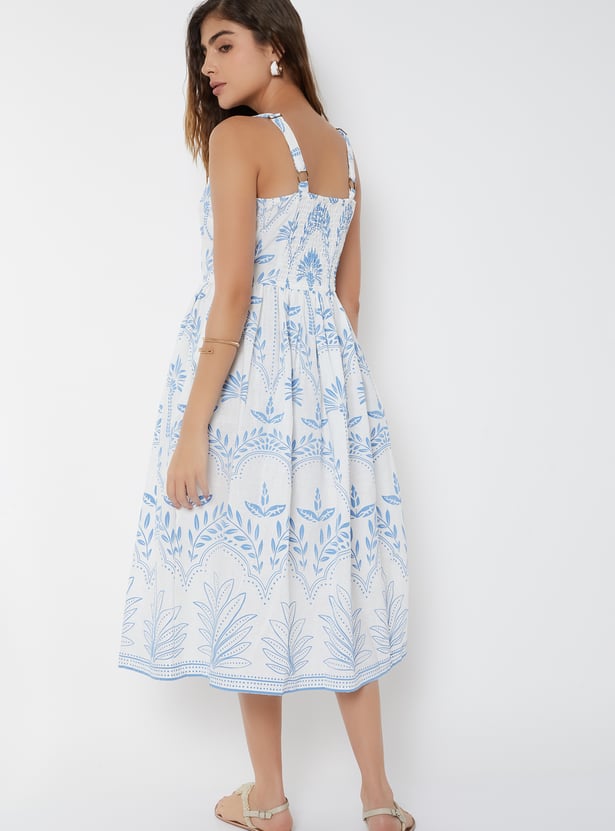 Women Floral Print A-line Dress