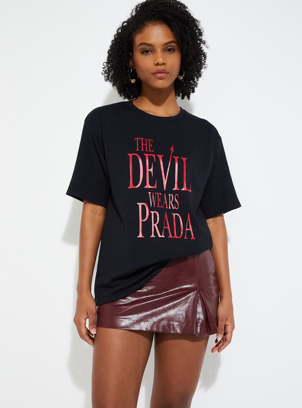 URB_N Women Oversized The Devil Wears Prada T-shirt
