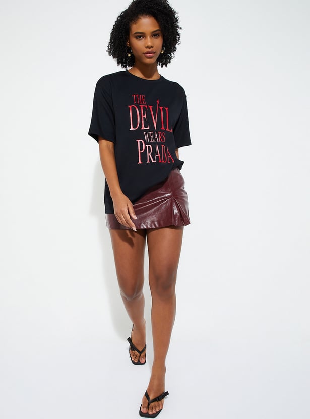 URB_N Women Oversized The Devil Wears Prada T-shirt