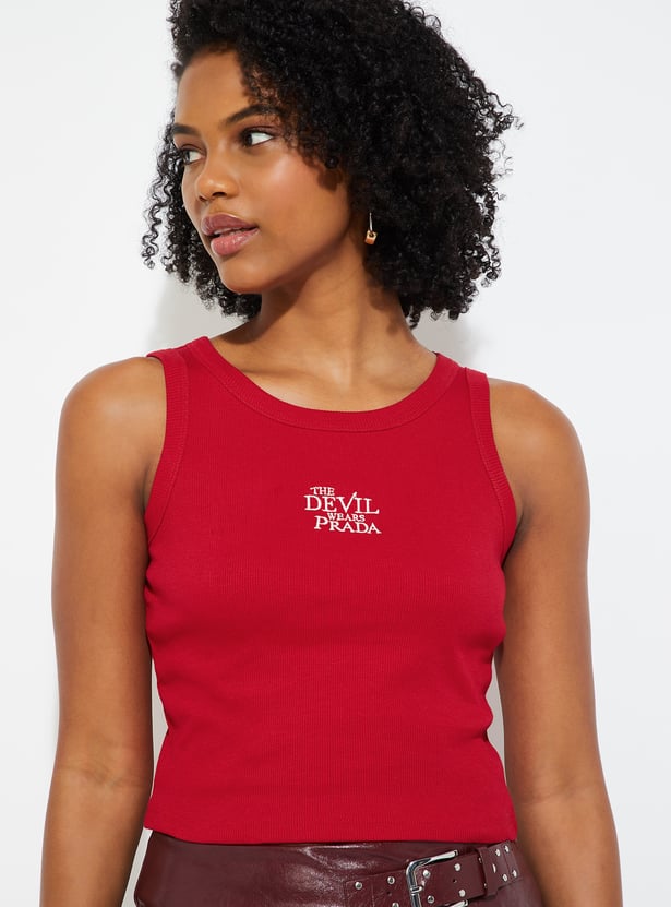 URB_N Women The Devil Wears Prada Slim Fit Tank Top