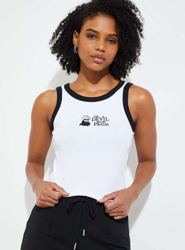 URB_N Women The Devil Wears Prada Crop Tank Top