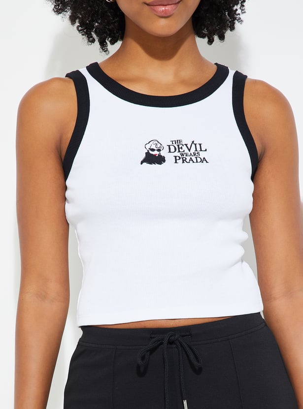 URB_N Women The Devil Wears Prada Crop Tank Top