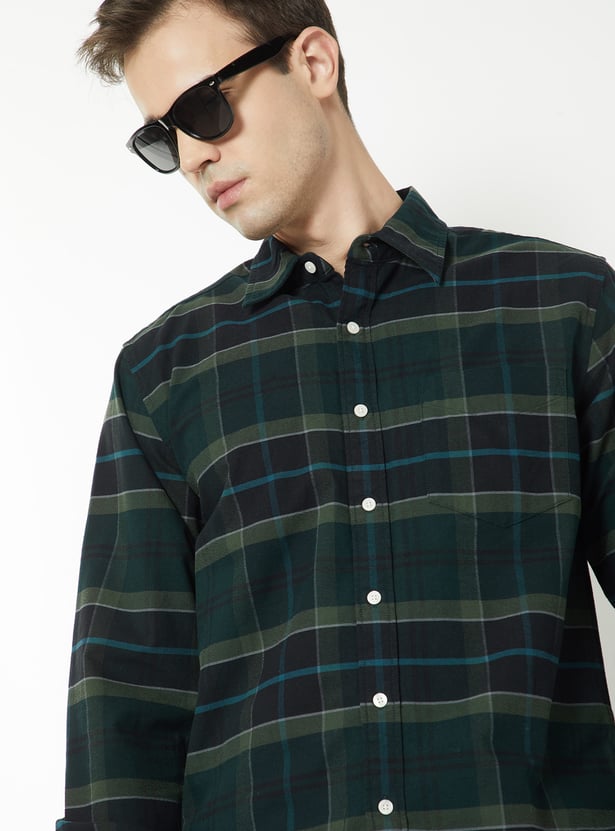 Men Checked Regular Fit Shirt