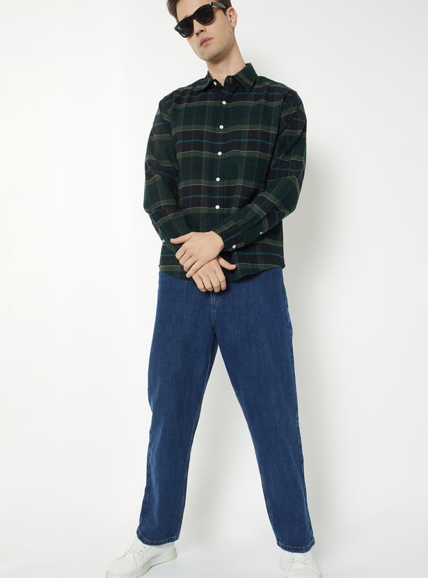 Men Checked Regular Fit Shirt