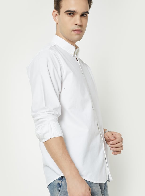 Men Solid Regular Fit Shirt
