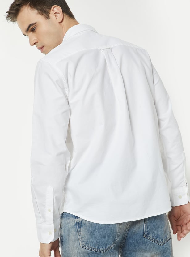 Men Solid Regular Fit Shirt