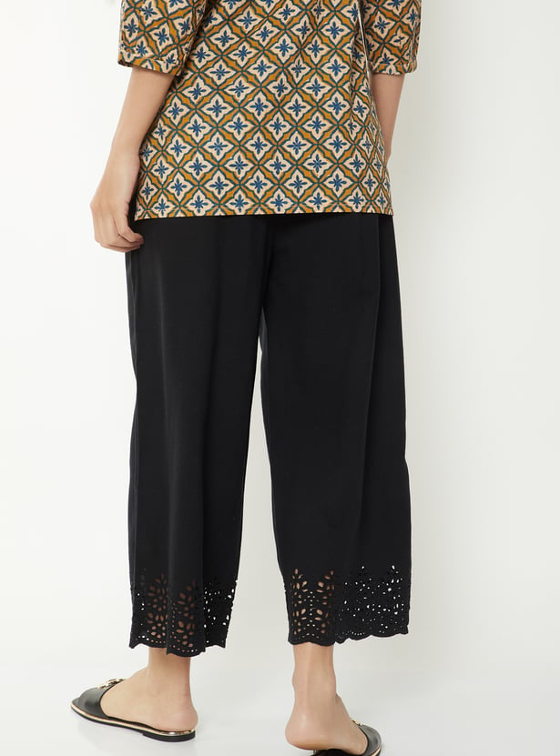 Women Schiffli Hem Palazzos