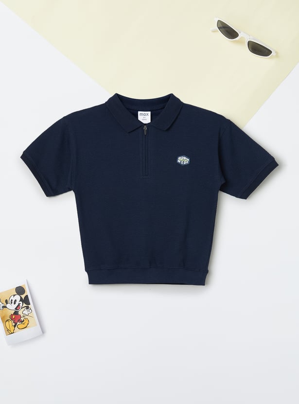 Boys Knit Polo T-shirt