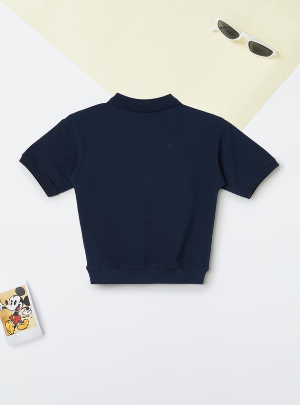 Boys Knit Polo T-shirt