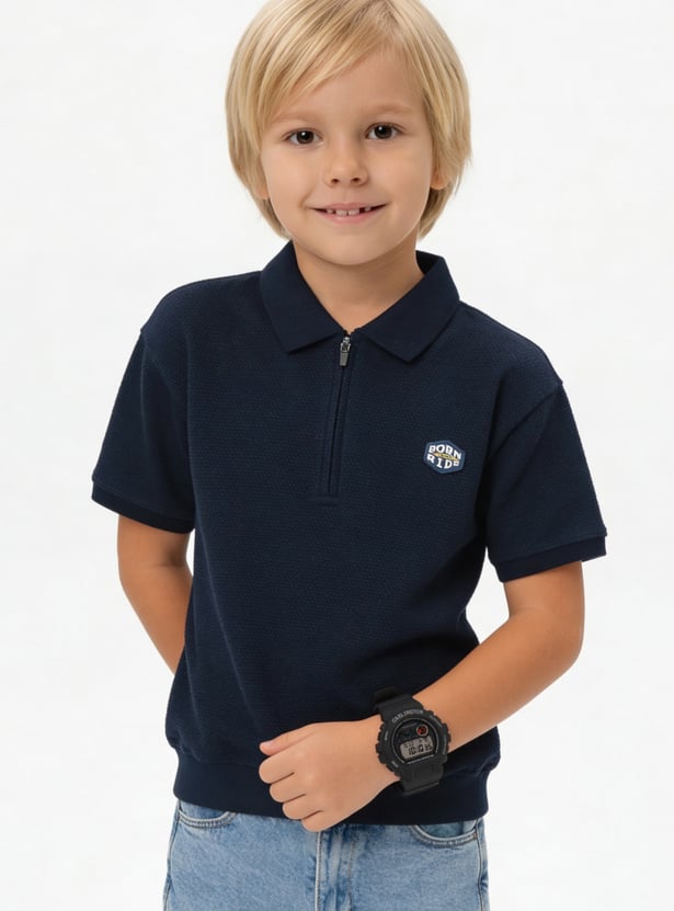Boys Knit Polo T-shirt