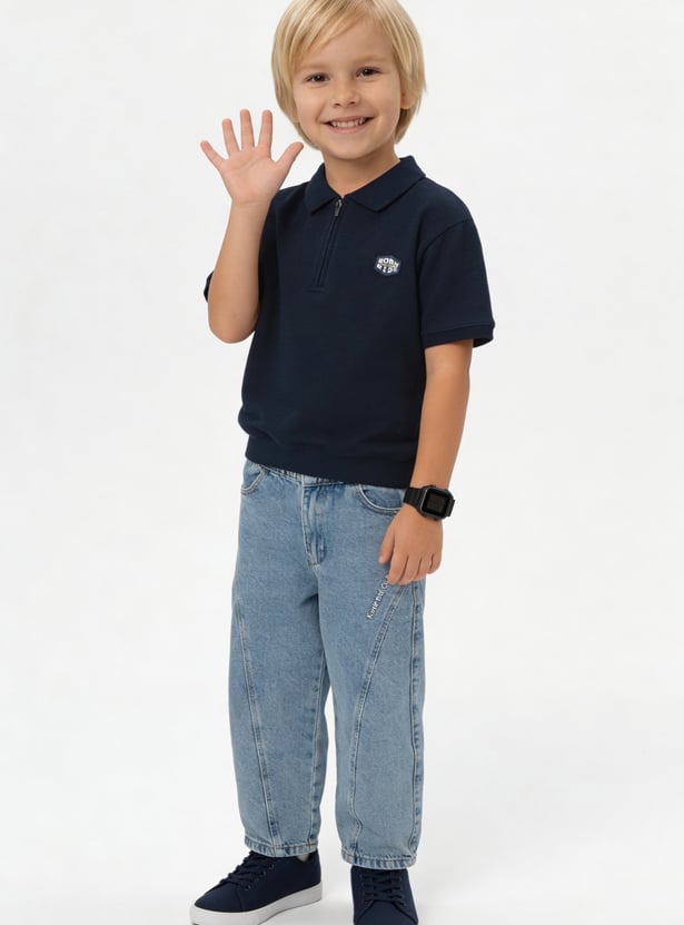 Boys Knit Polo T-shirt